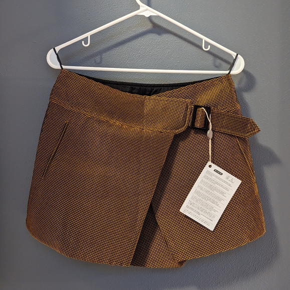 NWT John Galliano bronze shiny wrap skirt - Picture 2 of 7